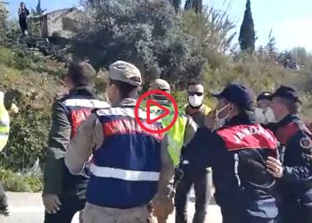 Samandağ'da moloz dökümüne direnen depremzedelere gözaltı