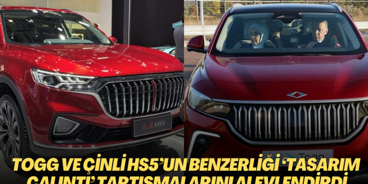 TOGG ve Çinli HS5’un benzerliği ‘tasarım çalıntı’ tartışmalarını alevlendirdi