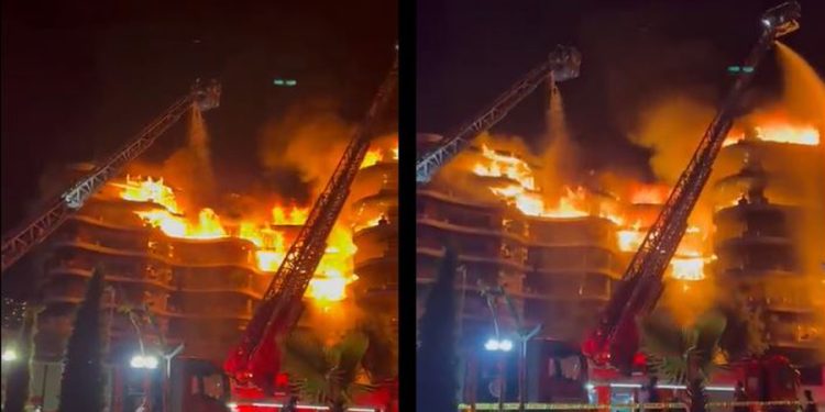 Ürküten yangın; Folkart sitesi, saatler içinde küle döndü!