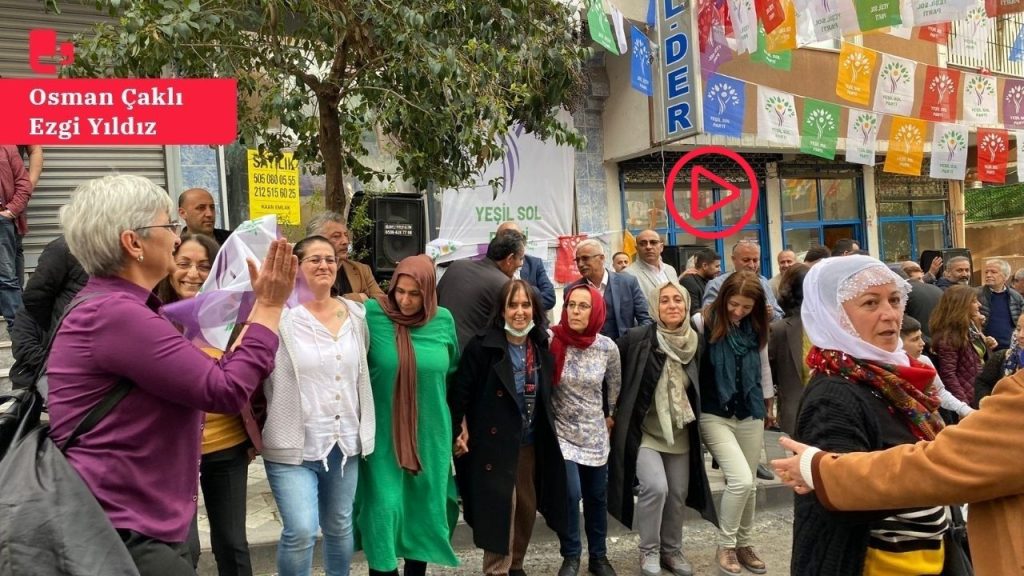 Yeşil Sol Parti Bağcılar'da seçim bürosunu açtı: Milletvekilleri de halaya durdu