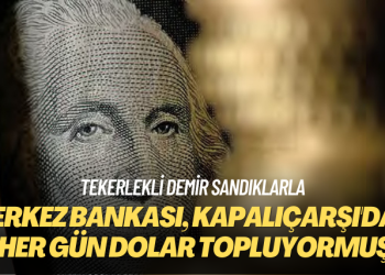 Tekerlekli demir sandıklarla: Merkez Bankası her gün Kapalıçarşı’dan dolar topluyormuş