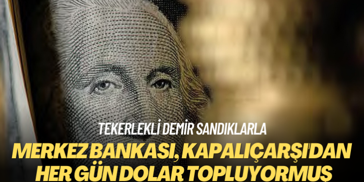 Tekerlekli demir sandıklarla: Merkez Bankası her gün Kapalıçarşı’dan dolar topluyormuş