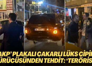 ‘AKP’ plakalı çakarlı lüks cipin sürücüsünden taksiciye tehdit: ‘Terörist’