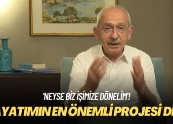 ‘Neyse biz işimize dönelim’ ‘Hayatımın en önemli projesi’ dedi