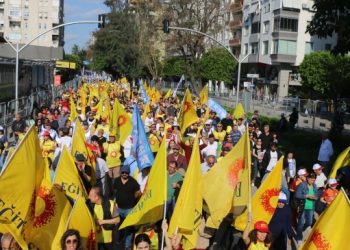 1 Mayıs alanlarında yükselen ses: Haramilerin saltanatını yıkacağız