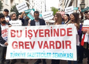 AFP çalışanları grevde