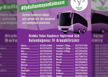 Yeşil Sol Parti Ege’den 4 bin 470 hareketli seçmen taşıyacak