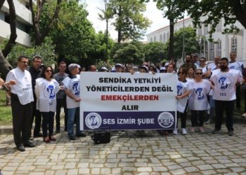 SES İzmir’de yetki gaspına karşı eyleme geçti