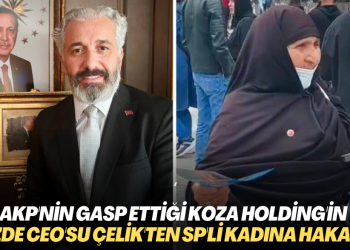 AKP tarafından gasp edilen Koza Holding’in sözde CEO’su Çelik’ten Saadet Partili kadına hakaret