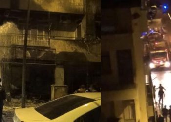 Antalya'da döşeme atölyesinde yangın: 12 kişi dumandan etkilendi