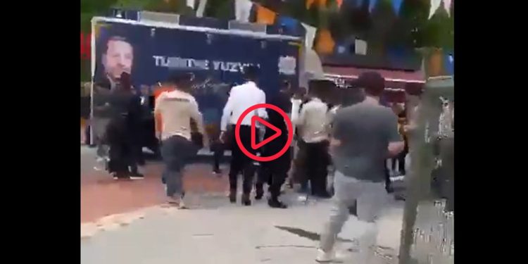 Antep'te CHP'liler ile AKP'liler arasında kavga