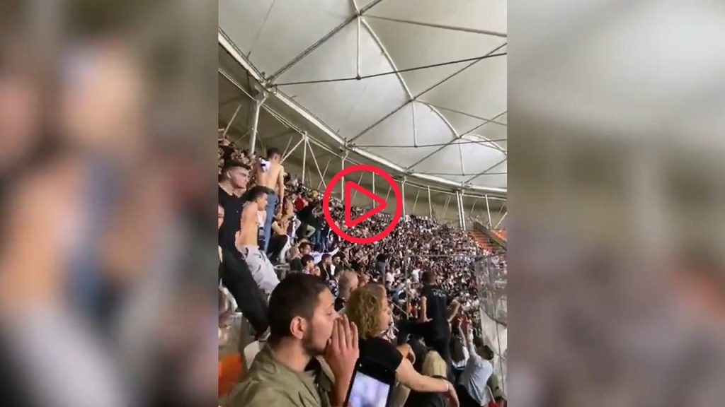 Beşiktaş tribününde 'Meclis'te Hizbullah istemiyoruz' sloganı