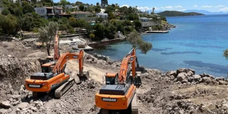 Bitez’de halka rağmen inşaat başladı: ‘Bu işin peşini bırakmayacağız’