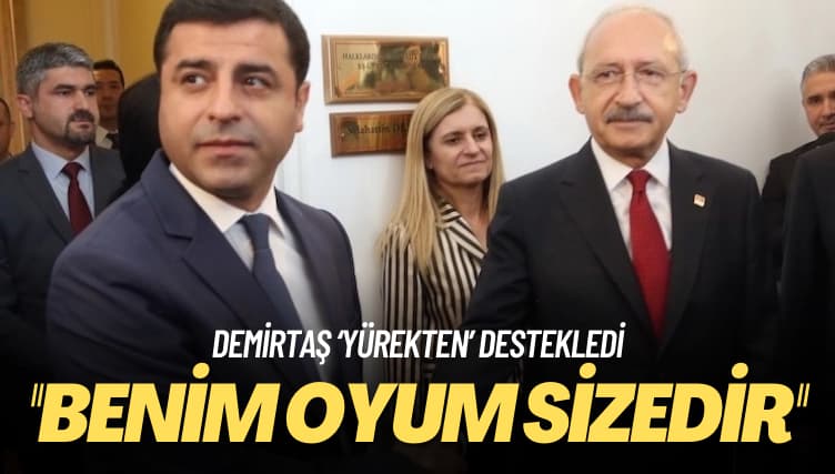 Demirtaş ‘yürekten’ destekledi: Benim oyum size