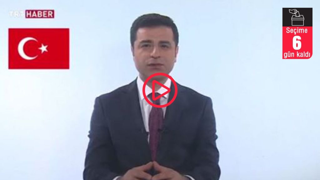 Demirtaş TRT konuşmasını paylaştı: Ülkemizi bu uçurumun kenarından çekip alacağız