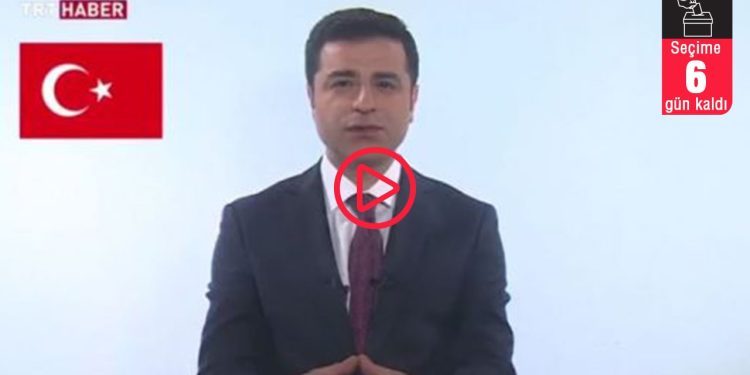 Demirtaş TRT konuşmasını paylaştı: Ülkemizi bu uçurumun kenarından çekip alacağız