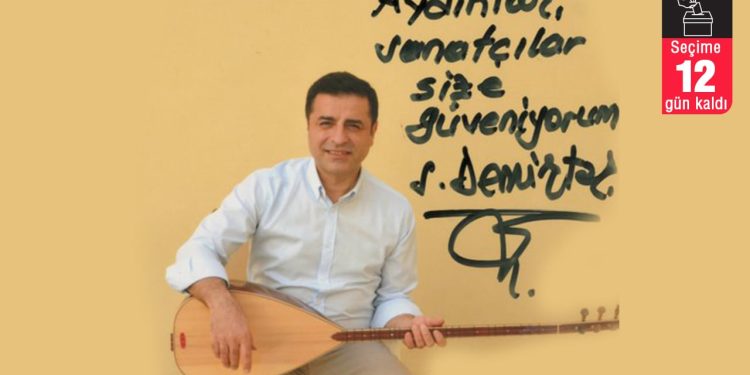 Demirtaş sosyal medyadan seslendi: Sanatçılar, oyuncular, edebiyatçılar... Bütün aydınlar, sıra sizde