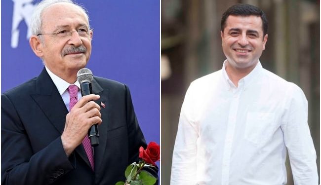 HDP’nin tutuklu eski eş genel başkanı Selahattin Demirtaş, millet ittifakının cumhurbaşkanı adayı Kemal Kılıçdaroğlu’nun fotoğrafını paylaşarak, seçmenleri sandığa çağırdı.