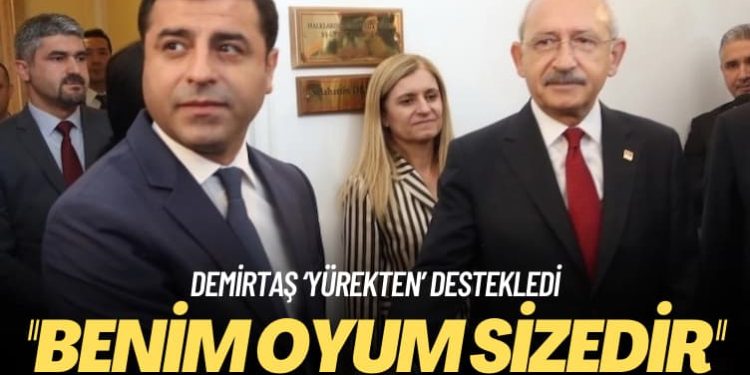 Demirtaş ‘yürekten’ destekledi: Benim oyum size