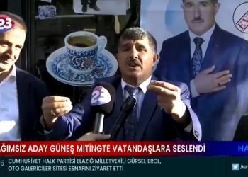 Elazığ’da bağımsız aday, vatandaşlara böyle seslendi: ‘Yav bir de beni deneyin, 5 sene de ben dolandırayım sizi’