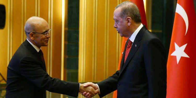 Erdoğan, Mehmet Şimşek'le görüştü