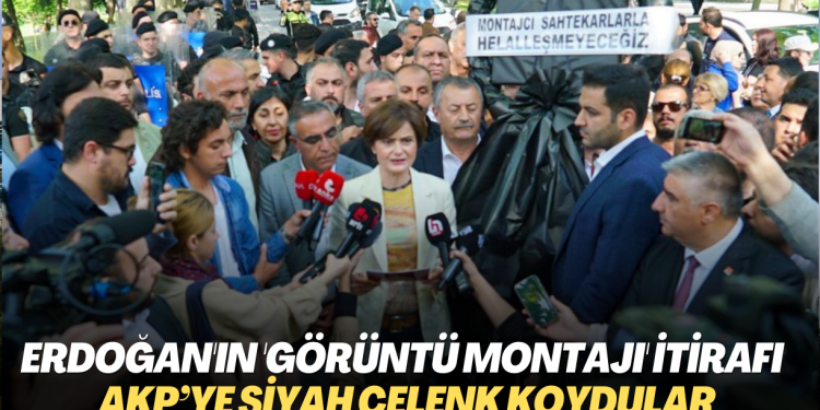 Erdoğan’ın ‘görüntü montajı’ itirafı sonrası AKP’ye siyah çelenk: ‘Helalleşmeyeceğiz hesaplaşacağız’