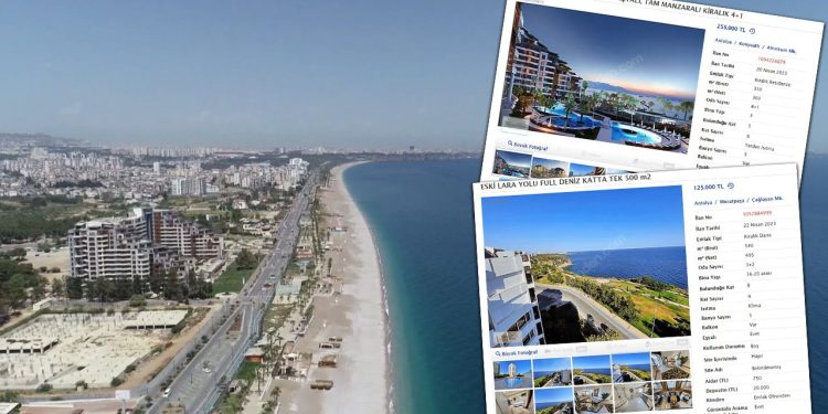 Fiyatlarda savaş göçü etkisi: Deniz manzaralı dairenin yıllık kirası 3,5 milyon liraya dayandı