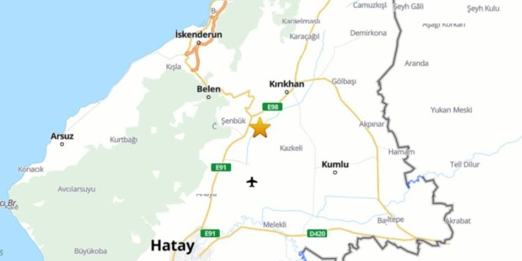 Hatay'da 4,7 büyüklüğünde deprem