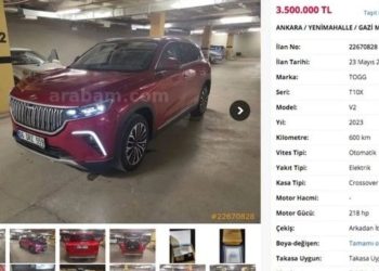 İkinci el TOGG üç katı fiyatla satışa sunuldu: İnceleme başlatıldı