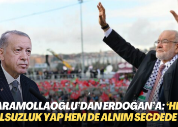 Karamollaoğlu’ndan Erdoğan’a tepki: ‘Hem yolsuzluk yap hem de alnım secdede de’