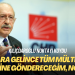 Kılıçdaroğlu noktayı koydu: İktidara gelince tüm mültecileri evlerine göndereceğim, nokta!