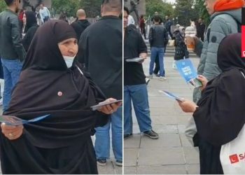 Kızılay yöneticisi, Kılıçdaroğlu broşürü dağıtan Saadet Partili kadını hedef aldı