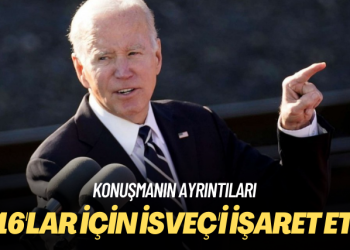 Konuşmanın ayrıntıları: F-16’lar için İsveç’i işaret etti