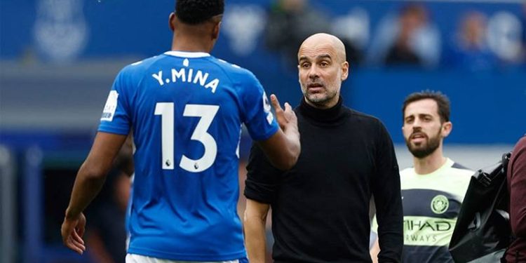 Pep Guardiola'dan Yerry Mina'ya sert tepki: Futboldan uzaklaşma!