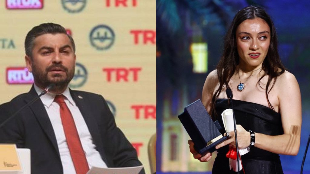 RTÜK Başkan Yardımcısı İbrahim Uslu, Cannes'da ödül alan Merve Dizdar'ı hedef aldı