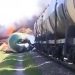 Rusya: Ukrayna sınırında yük treni patlama sonucu raydan çıkarak yandı