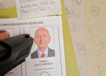 Silahla oy kullanıp, Kılıçdaroğlu'nu tehdit fotoğrafı paylaştı