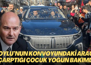 Süleyman Soylu’nun konvoyundaki aracın çarptığı 12 yaşındaki çocuk yoğun bakımda