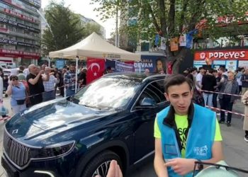 TOGG AKP'nin seçim standında sergileniyor