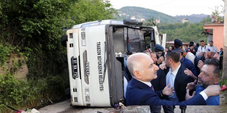 Trabzon'da beş kişinin öldüğü kaza: İmza toplanmasına rağmen belediye aracı değiştirilmemiş