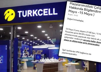Turkcell'den çalışanlarına 'seçim gecesi' mesajı: 'Alt yapı çalışması nedeniyle ofislere giriş yok'