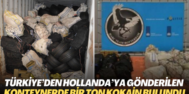 Türkiye’den Hollanda’ya gönderilen konteynerde bir ton kokain bulundu