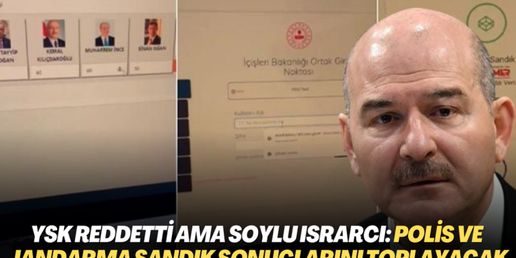 YSK reddetti ama Süleyman Soylu ısrarcı: Polis ve jandarma sandık sonuçlarını toplayacak