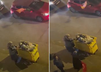 Yaşlı kadın çöpte yiyecek ararken zafer kutlaması yapan AKP’liler eğlendi