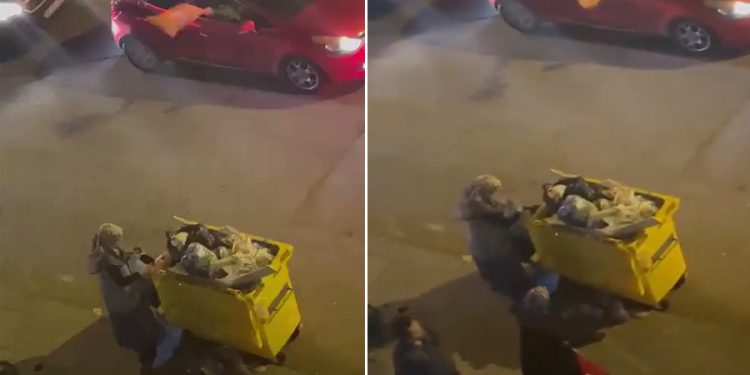 Yaşlı kadın çöpte yiyecek ararken zafer kutlaması yapan AKP’liler eğlendi