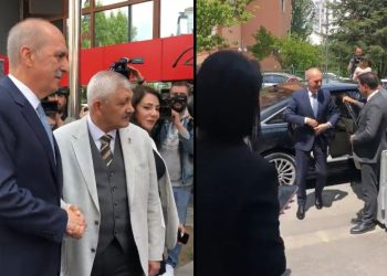 Zafer Partisi'ni ziyaret etti: Ümit Özdağ, AKP'li Numan Kurtulmuş ile görüşüyor