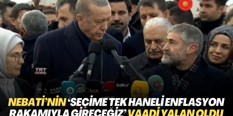 Nebati’nin ‘seçime tek haneli enflasyon rakamıyla gireceğiz’ vaadi yalan oldu