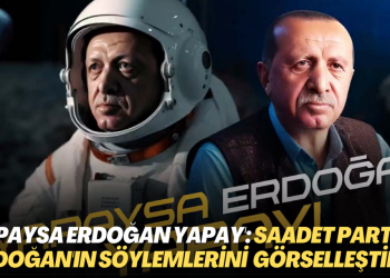 ‘Yapaysa Erdoğan yapay’: Saadet Partisi, Erdoğan’ın söylemlerini yapay zeka ile görselleştirdi