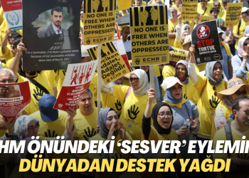 AİHM önündeki barışçıl ‘SesVer’ eylemine dünyadan destek yağdı