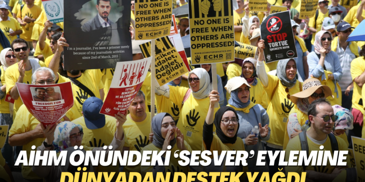 AİHM önündeki barışçıl ‘SesVer’ eylemine dünyadan destek yağdı